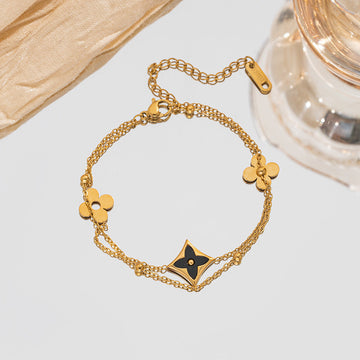 Flower Gold Layered - Bracelet Style 2