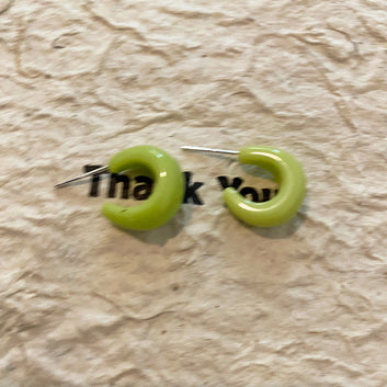 Chunky Avocado Green - Earring