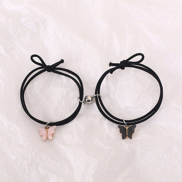 Pink & Black Butterfly - Bracelet Set