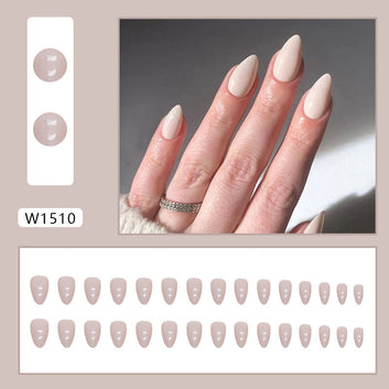 Solid Pink - Press On Nail Set Of 24 - Free 24 Pcs Sticker Sheet Included