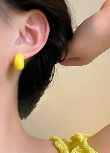 Chunky Yellow - Earring