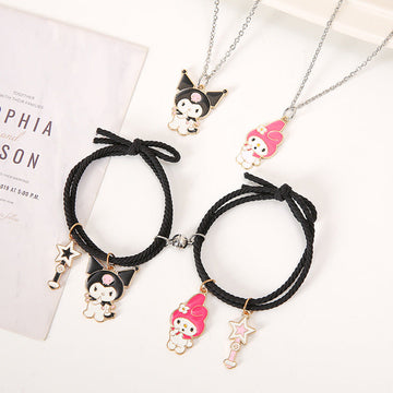 Kuromi & My Melody Style 2 - Jewelry Set Of 4