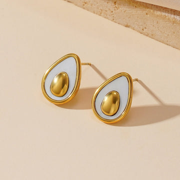 Gold Avocado - Earring