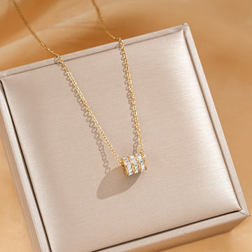 Circle Diamonds Gold - Necklace