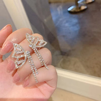 Silver Charming Butterfly - Earring