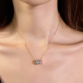 Circle Diamonds Gold - Necklace