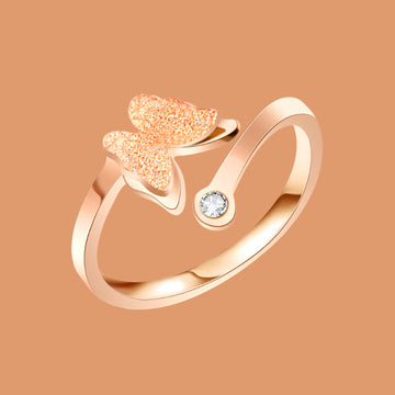 Luxury Rose Gold Butterfly - Ring