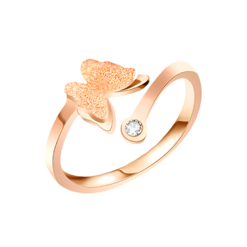 Luxury Rose Gold Butterfly - Ring