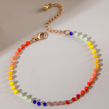 Colored Beads Gold - Bracelet