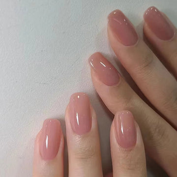 Bright Pink - Press On Nail Set Of 24 - Free 24 Pcs Sticker Sheet Included