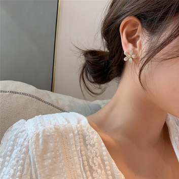 Diamonds Flower Gold - Earring