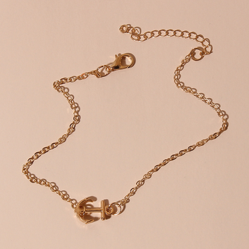 Gold Anchor - Anklet