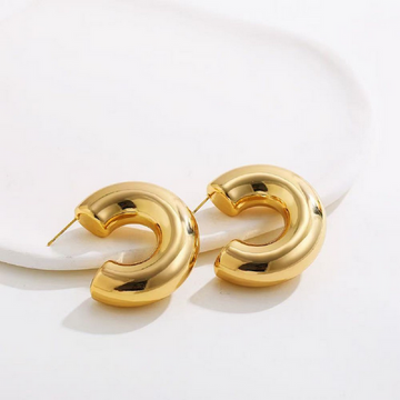Fancy Gold Foil - Earring Style 6
