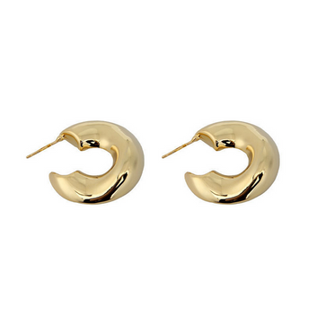 Fancy Gold Hoop - Earrings