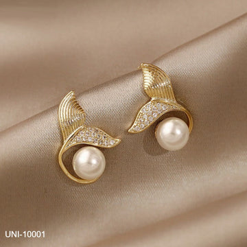 Mermaids Tail Pearl - Earring