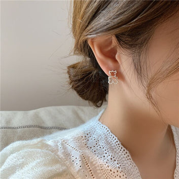 Pearl Bear Gold - Earring