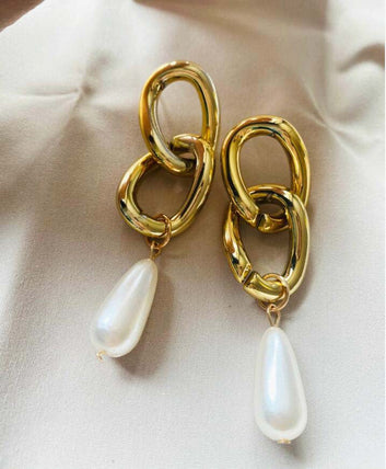 Pearl Glam Gold - Earring