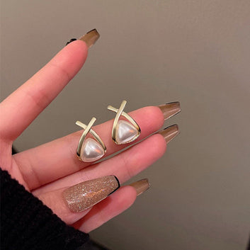 Faux Pearl Gold - Earring