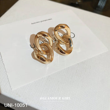 Chunky Foiled Chain - Earring