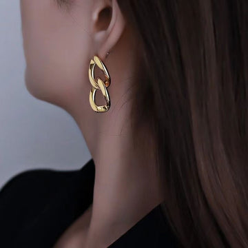 Chunky Foiled Chain - Earring