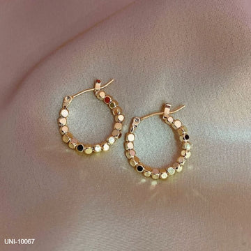 Gold Foil Beads - Earring
