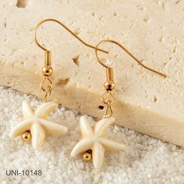 White Star Fish - Earring