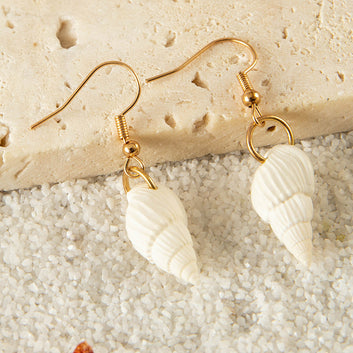 Sea Shell White - Earring Style 1