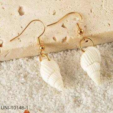 Sea Shell White - Earring Style 1