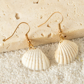 Sea Shell White - Earring Style 2