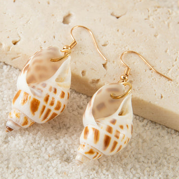 Sea Shell White - Earring Style 4