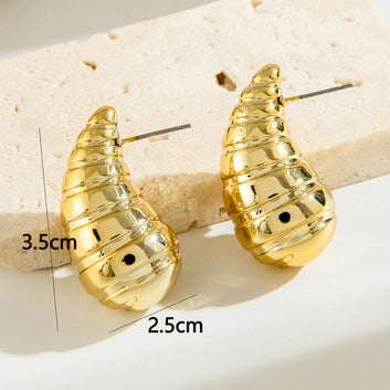 Fancy Gold Foil - Earring Style 3