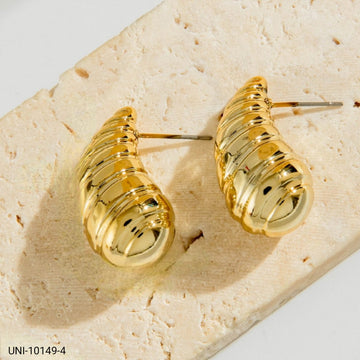 Fancy Gold Foil - Earring Style 4