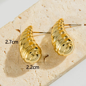 Fancy Gold Foil - Earring Style 4