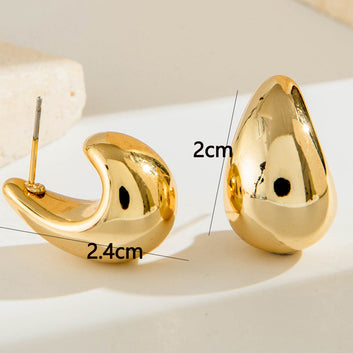 Fancy Gold Foil - Earring Style 8