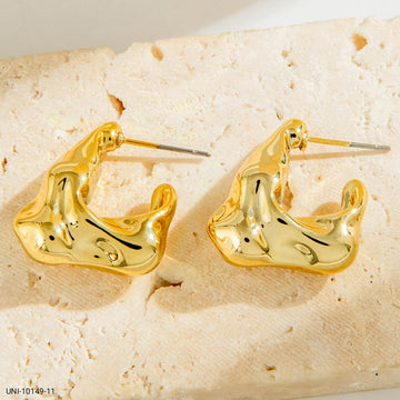 Fancy Gold Foil - Earring Style 11