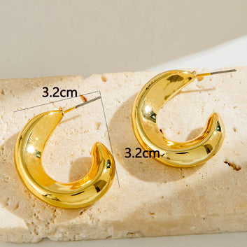 Fancy Gold Foil - Earring Style 12