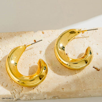 Fancy Gold Foil - Earring Style 12