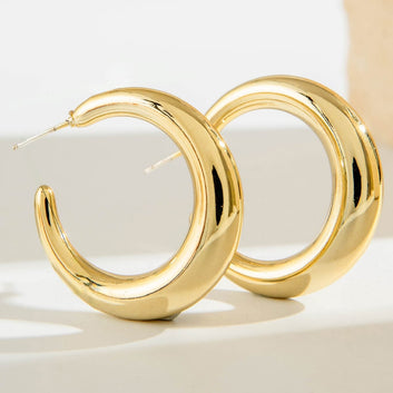 Fancy Gold Foil - Earring Style 13
