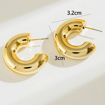 Fancy Gold Foil - Earring Style 10