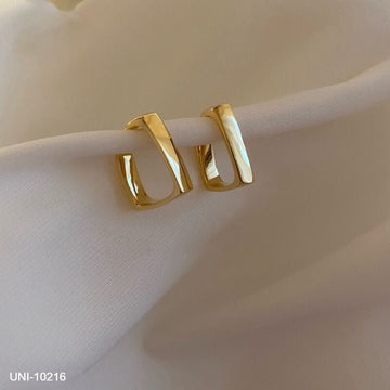 Foiled Square Gold - Earring