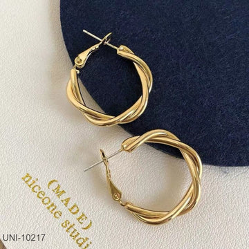 Twist Hoop Gold - Earring
