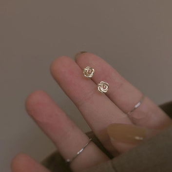 Mini Gold Rose - Earring