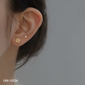 Mini Gold Rose - Earring