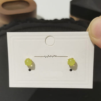 Yellow Lemon Stone - Earring