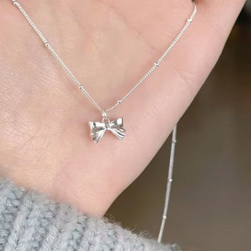 Bow Silver - Necklace