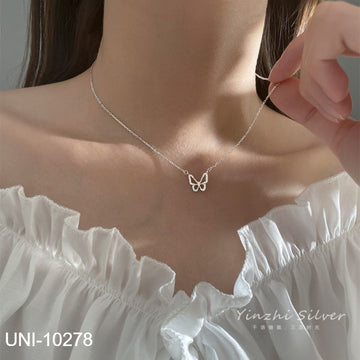 Silver Butterfly - Necklace