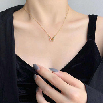 Gold Butterfly - Necklace
