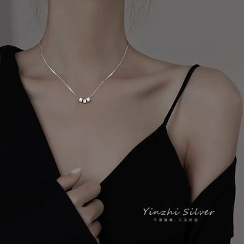 Silver Cube - Necklace