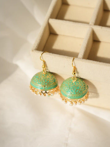 Pearly Jhumka Large - Earring Style 3