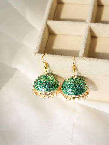 Pearly Jhumka Large - Earring Style 10